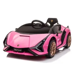 Lamborghini Sian Elektrisk Børnebil - Pink