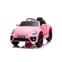 Volkswagen Beetle Elektrisk Børnebil - Pink
