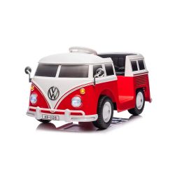 Volkswagen T1 'Rugbrød' Elektrisk Børnebil - Rød