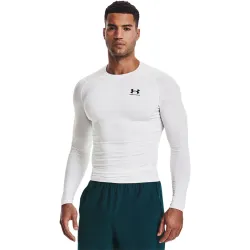 Under Armour HeatGear Kompressions Langærmet Hvid