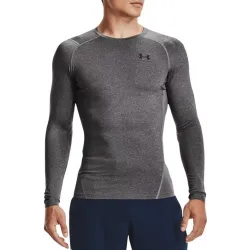 Under Armour HeatGear Kompression Langærmet Grå Melange