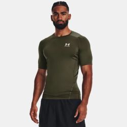 Under Armour HeatGear Kompression Kortærmet T-shirt - Marine Grøn