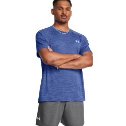 Under Armour Tech TextuRød Kortærmet Blå