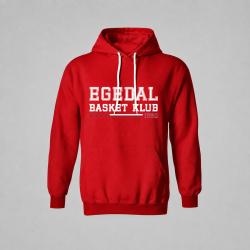 NB Hoodie Rød - Egedal Basketball