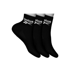 Reebok Ankelsokker Frotté - Sort/Hvid