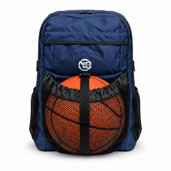 Nordic Basketball Ryggsäck med bollnät - Marin