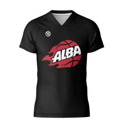 NB Shooting Shirt Sort S/S- Alba Basket